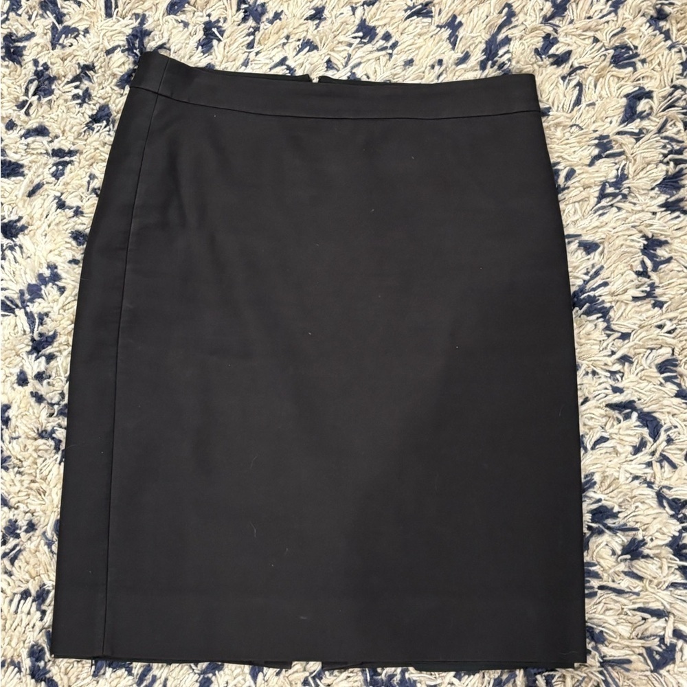 Women’s Classic J. Crew Black no 2. Pencil Skirt – Sleek Tailored Style 8